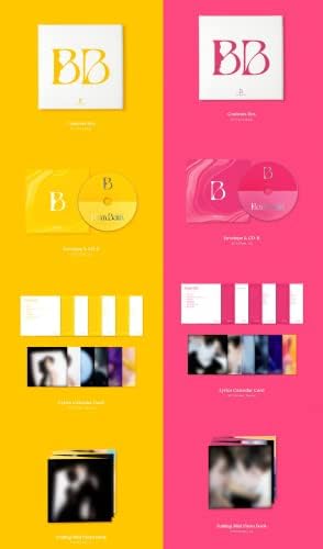 Genie Music Bambam - B [Bam A+B Set Full Set ver.] 2 אלבומים+Bolsvos K -Pop Ebook, 1EA BOLSVOS מדבקה